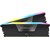 Corsair Vengeance RGB 64GB DDR5 Desktop Memory Kit in Black, 2 x 32GB, 6400MTs, PC5-51200, CL32, 1.4V